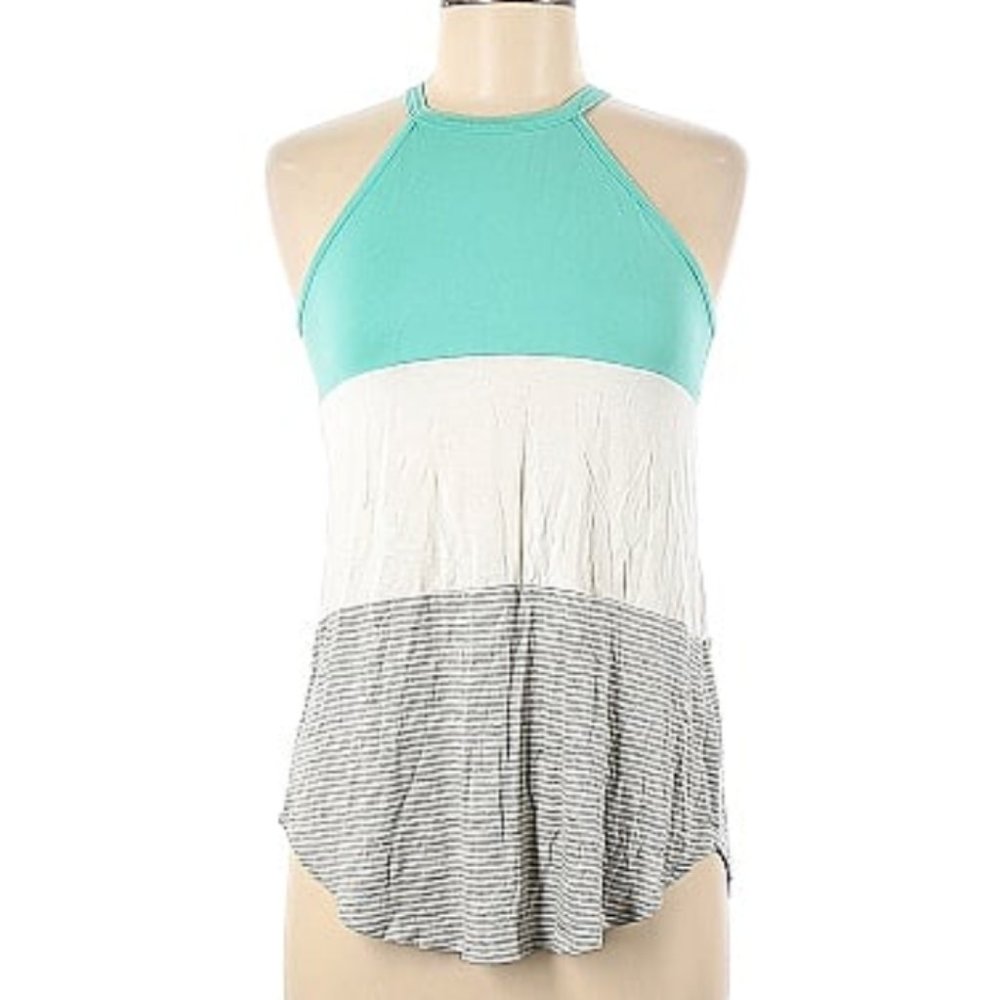 Pink Lily Tri-color tank top